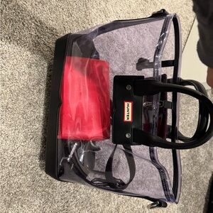 Hunter Transparent Tote with Black Trim